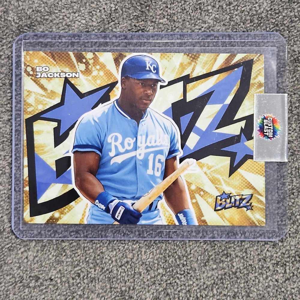 Bo Jackson CUSTOM Blitz Baseball Card